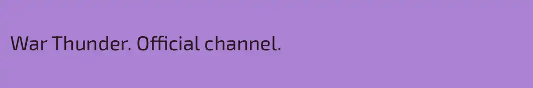 War Thunder. Official channel.